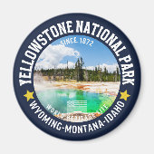 Yellowstone National Park Forest Landscape Magneet (Voorkant)