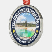 Yellowstone National Park Forest Landscape Metalen Ornament (Links)