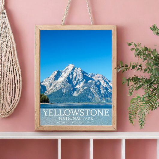 Yellowstone National park Forest Landscape Photo Poster
