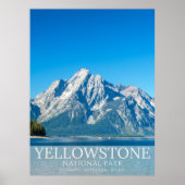 Yellowstone National park Forest Landscape Photo Poster (Voorkant)