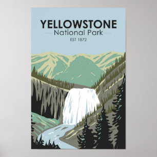 Yellowstone National Park Gibbon Herfst  Poster