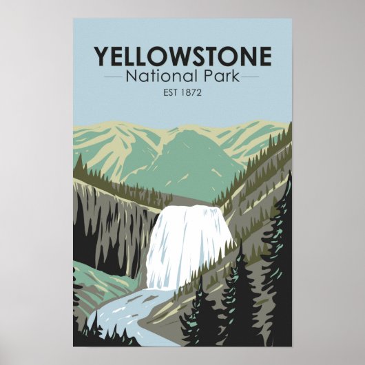 Yellowstone National Park Gibbon Herfst Poster (Voorkant)