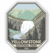 Yellowstone National Park Gibbon Herfst  Sticker (Voorkant)