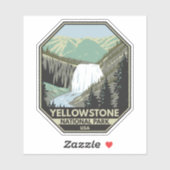 Yellowstone National Park Gibbon Herfst  Sticker (Vel)
