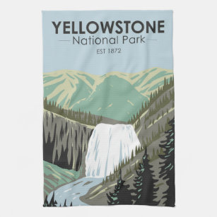 Yellowstone National Park Gibbon Herfst  Theedoek