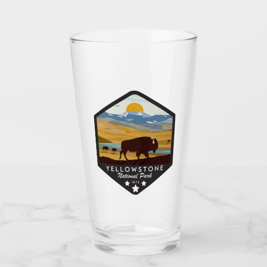 Yellowstone National Park Glas (Voorkant)