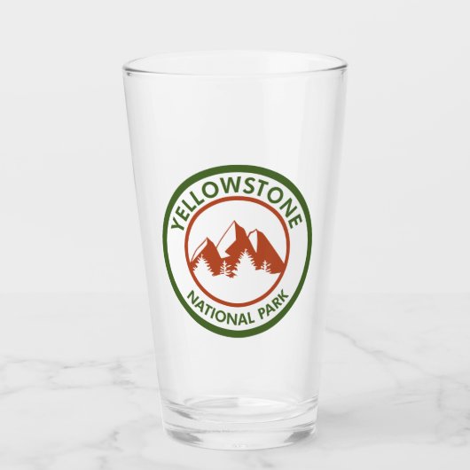 Yellowstone National Park Glas (Voorkant)