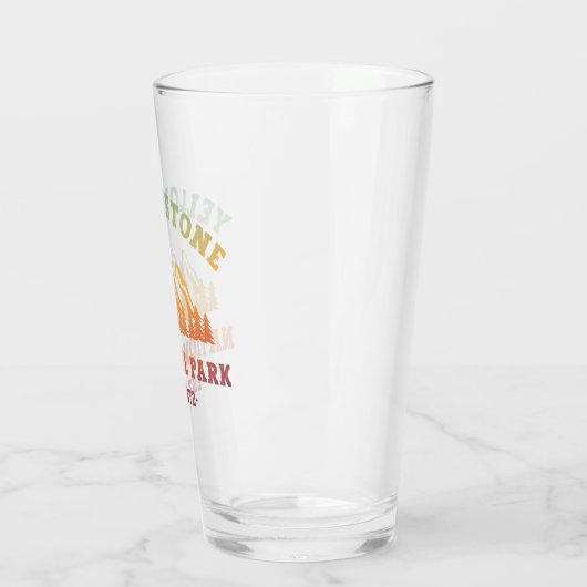 Yellowstone National Park Gradient Hiking Camping Glas (Links)