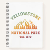 Yellowstone National Park Gradient Hiking Camping Notitieboek (Voorkant)