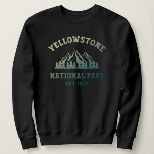Yellowstone National Park Gradient Hiking Camping Trui