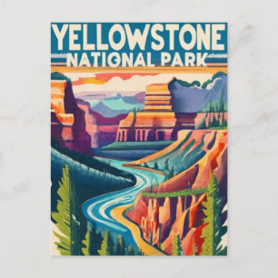 Yellowstone National Park Grand Canyon Feestdagenkaart