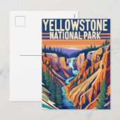Yellowstone National Park Grand Canyon Feestdagenkaart (Voorkant / Achterkant)