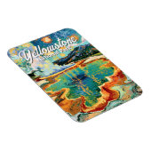 Yellowstone National Park Grand Prismatic Van Gogh Magneet (Rechterzijde)