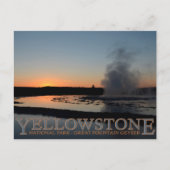 Yellowstone National Park Great Fountain Geyser Briefkaart (Voorkant)