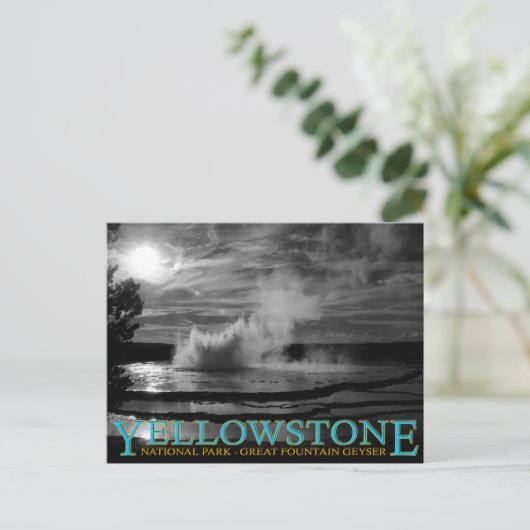Yellowstone National Park Great Fountain Geyser Briefkaart (Staand voorkant)