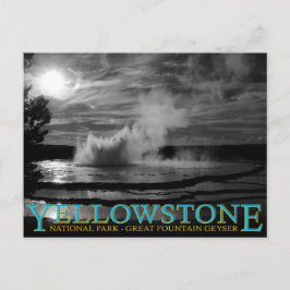 Yellowstone National Park Great Fountain Geyser Briefkaart