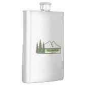 Yellowstone National Park Green Stripes Flacon (Rechts)