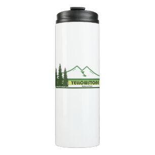 Yellowstone National Park Green Stripes Thermosbeker