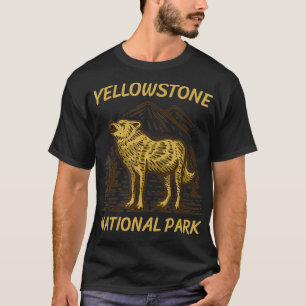 Yellowstone National Park Grey Wolf T-shirt