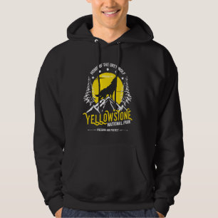 Yellowstone National Park Grijze Wolf Wandelen & K Hoodie