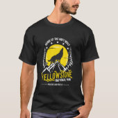 Yellowstone National Park Grijze Wolf Wandelen & K T-shirt (Voorkant)