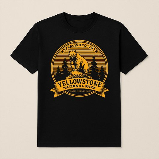  Yellowstone National Park Grizzly Beer T-shirt