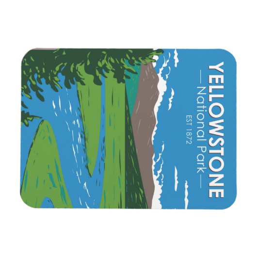 Yellowstone National Park Hayden Valley  Magneet (Horizontaal)