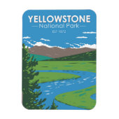 Yellowstone National Park Hayden Valley  Magneet (Verticaal)