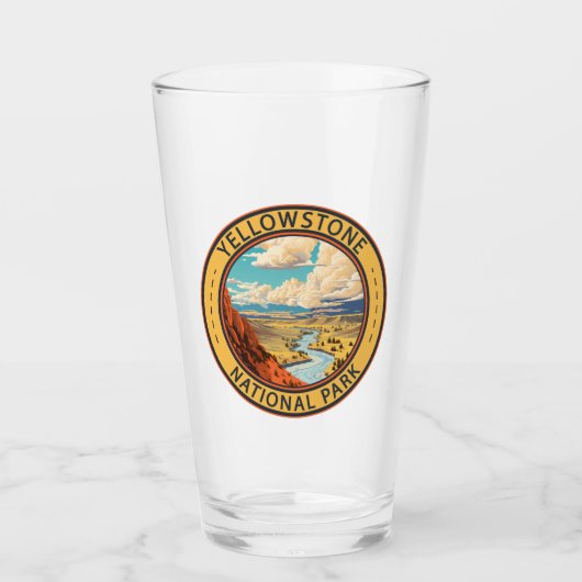 Yellowstone National Park Hayden Valley Reiskunst Glas (Voorkant)