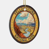 Yellowstone National Park Hayden Valley Reiskunst Keramisch Ornament (Rechts)