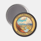 Yellowstone National Park Hayden Valley Reiskunst Magneet (Voorkant / Achterkant)