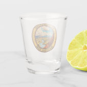 Yellowstone National Park Hayden Valley Reiskunst Shot Glas (Achterkant)