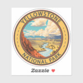 Yellowstone National Park Hayden Valley Reiskunst Sticker (Vel)