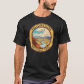Yellowstone National Park Hayden Valley Reiskunst T-shirt (Voorkant)