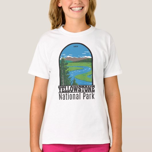 Yellowstone National Park Hayden Valley  T- T-shirt (Voorkant)