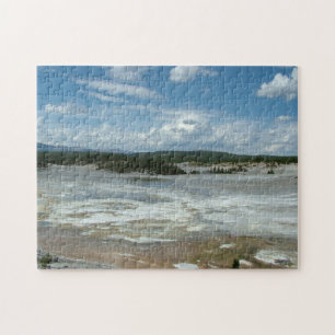 Yellowstone National Park heet land, geiser Legpuzzel