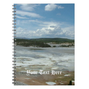 Yellowstone National Park heet land, geiser Notitieboek