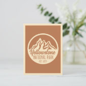 Yellowstone National Park Hiking Camping Briefkaart (Staand voorkant)