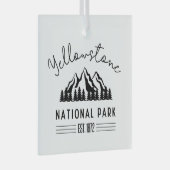 Yellowstone National Park Hiking Camping Glas Ornament (Voorkant Rechts)