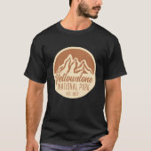 Yellowstone National Park Hiking Camping T-shirt (Voorkant)