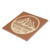 Yellowstone National Park Hiking Camping Tegeltje (Zijkant)