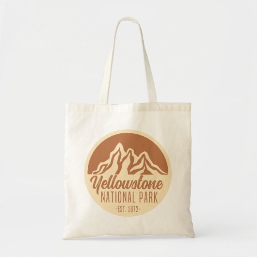 Yellowstone National Park Hiking Camping Tote Bag (Voorkant)