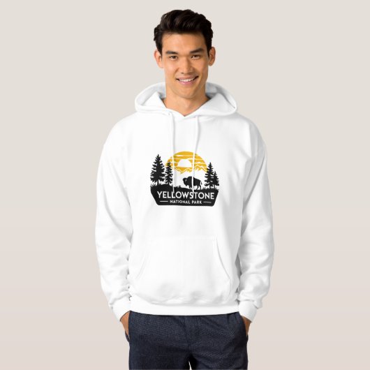 Yellowstone National Park Hoodie Sweatshirt (Voorkant volledig)