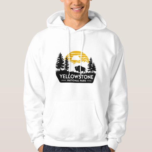Yellowstone National Park Hoodie Sweatshirt (Voorkant)