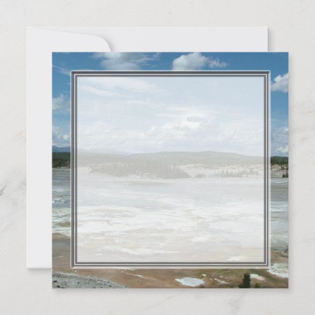 Yellowstone National Park hot land, geyser (Voorkant)