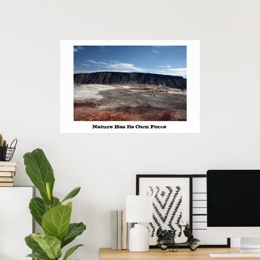 Yellowstone National Park hot spring Poster (Thuiskantoor)