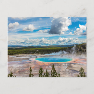 Yellowstone National Park Hot Springs Briefkaart