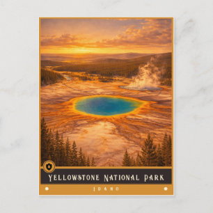 Yellowstone National Park Idaho Ansichtkaart Briefkaart