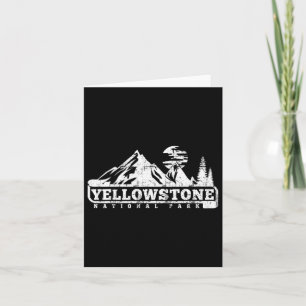 Yellowstone National Park Ik ben dol op wandelen e Kaart