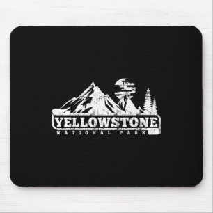 Yellowstone National Park Ik hou van wandelen Wand Muismat